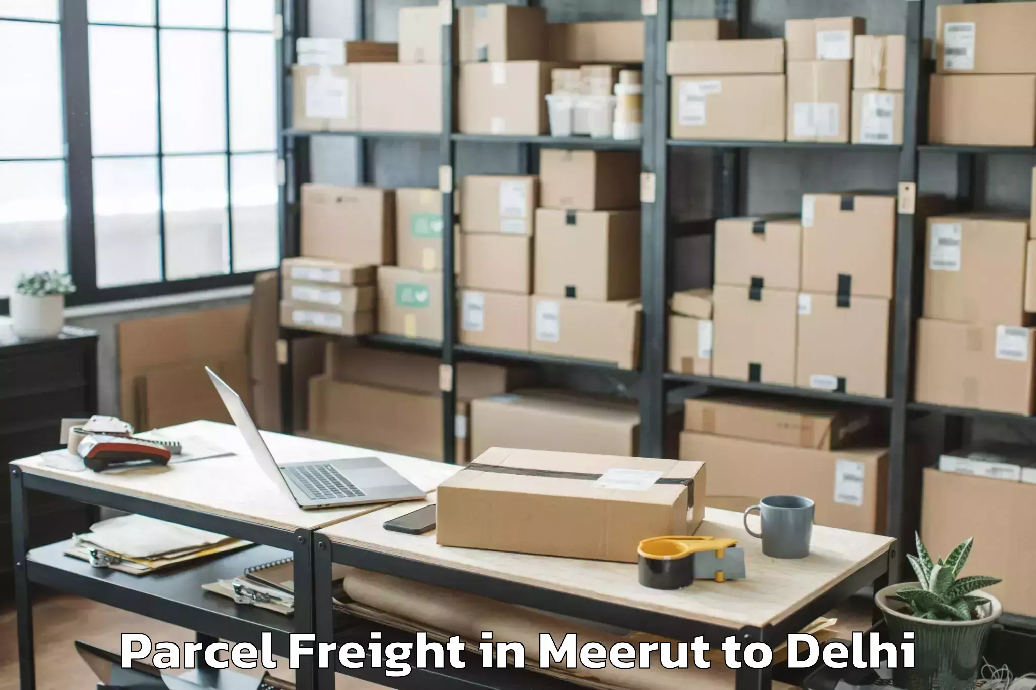 Easy Meerut to Naraina Parcel Freight Booking